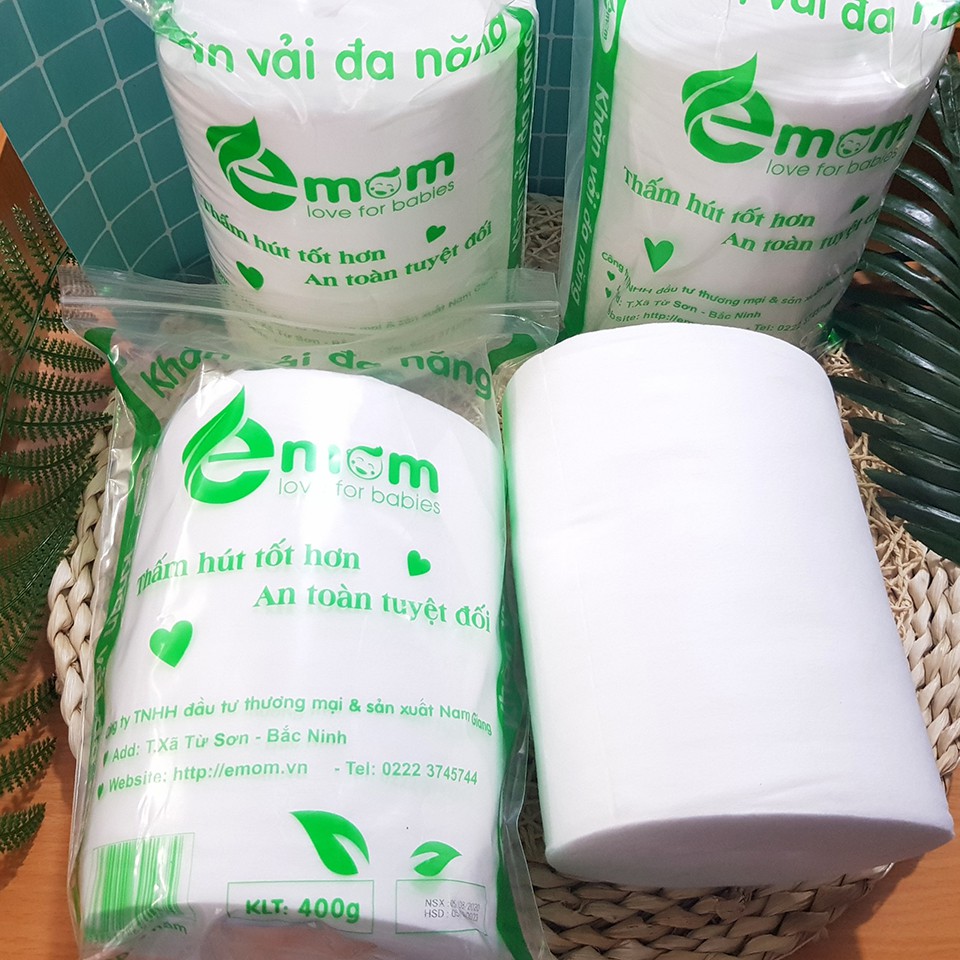 Khăn Vải Khô Đa Năng Emom Dạng CUỘN Tiện Lợi (400gr) - BTT00687