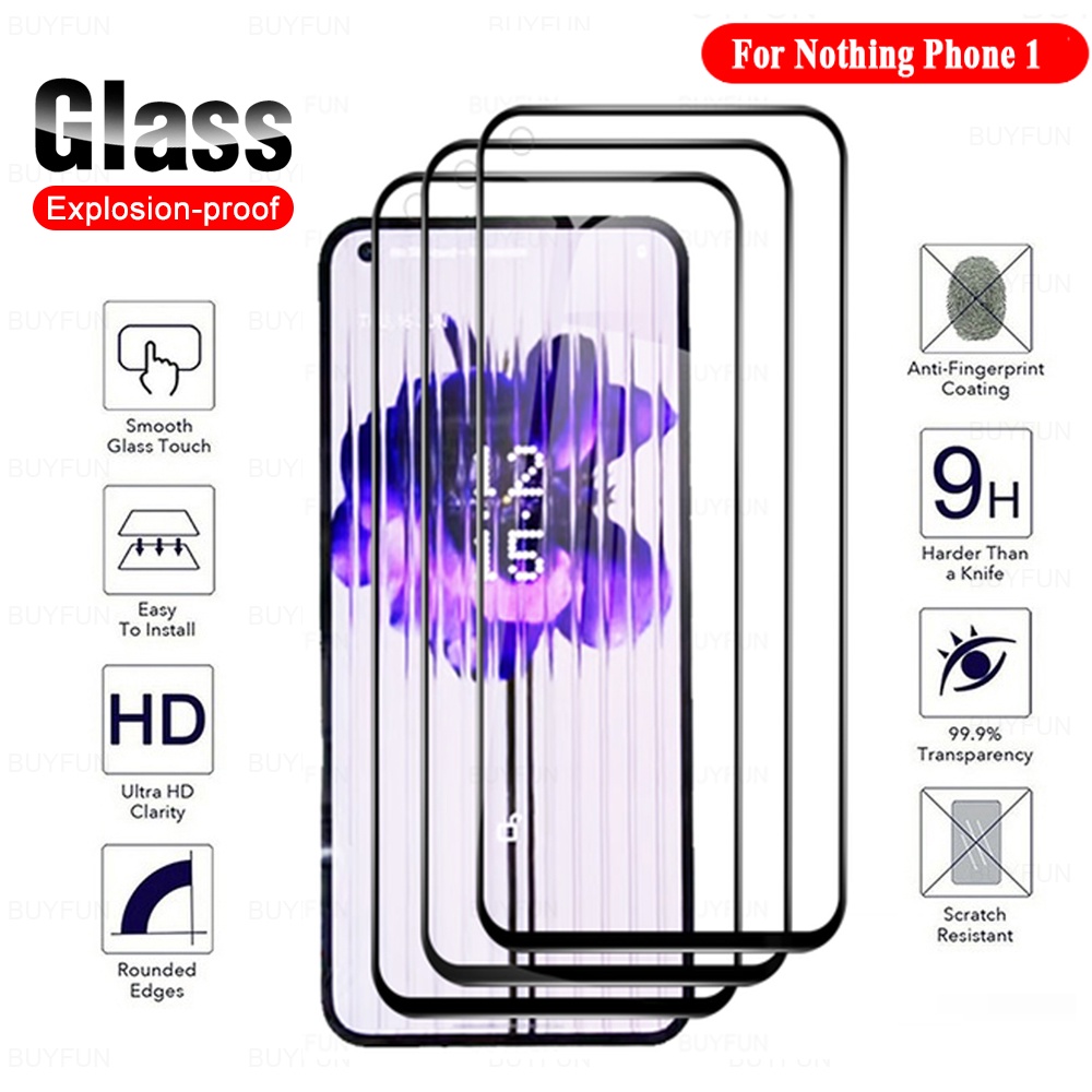 Miếng Dán Cường Lực Bảo Vệ Màn Hình HD 9H Viền Đen Dành Cho Điện Thoại