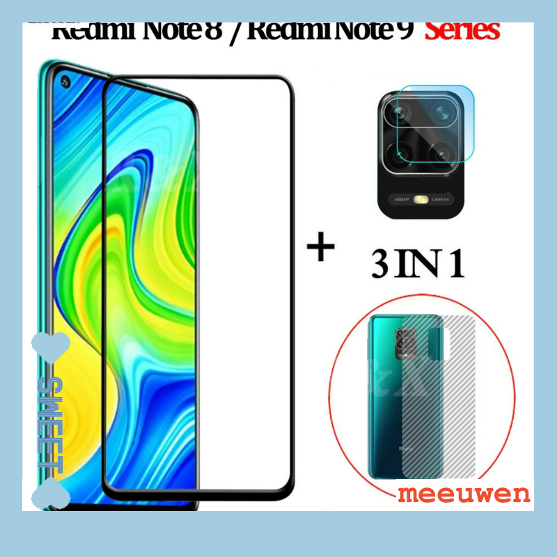 XIAOMI Kính Cường Lực Bảo Vệ Ống Kính 3 Trong 1 Cho Xiaomi Redmi 9a Note 9s Note 9 Pro Note 8 Pro Note 7 Note 6 Mi Note 10 Lite FE