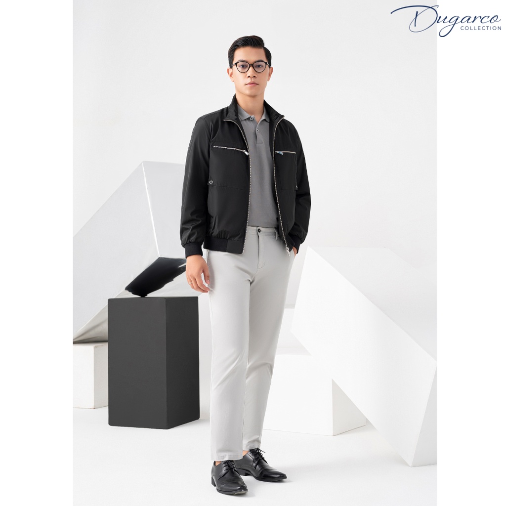 Áo khoác jacket DUGARCO nam 2 lớp cao cấp tính năng trượt nước 228JM22080