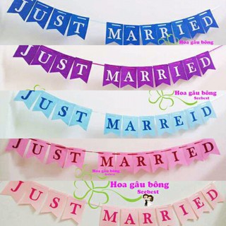 Dây chữ JUST MARRIED treo trang trí bàn Gallery