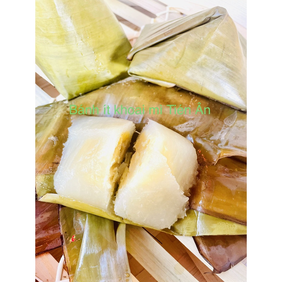 Bánh ÍT Khoai Mì Bà Năm Hấp Củi Nhân Dừa - Đậu XanhThơm Ngon Truyền Thống nhà làm 150g +-