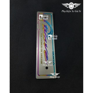 [Giá Hủy Diệt] - (3476) - Bảng Tên Xe Wave Titan (Mẫu Titan Điện Phân) Đẳng Cấp