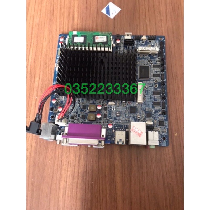 Main ITX, Audio 17*17cm, chíp dán D2550 1.86Ghz