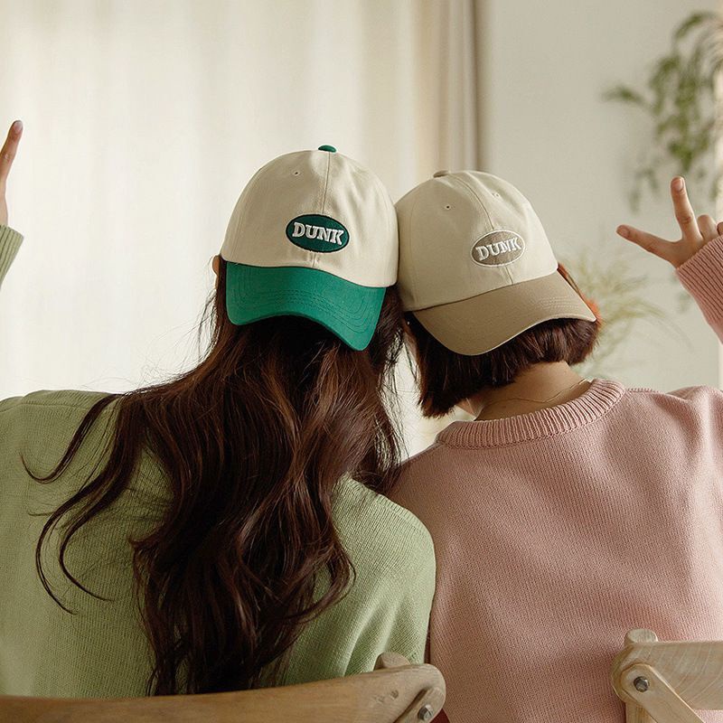 Mũ Lưỡi Trai Chống Nắng Phối Màu In Chữ Phong Cách Hàn Quốc Thời Trang Xuân Hè Cho Nam Và Nữ