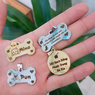 Thẻ tên cho thú cưng combo