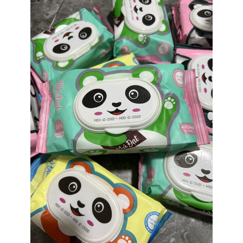 Khăn ướt , giấy ướt từ thiên nhiên an toàn cho bé không mùi 80gr-120 tờ