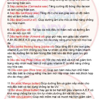 Son gấc handmade_son sạch andy