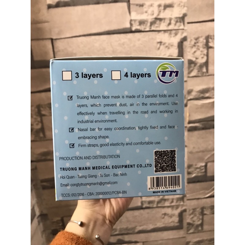 Khẩu trang trẻ em 4 lớp hàng chuẩn công ty bảo vệ sức khoẻ