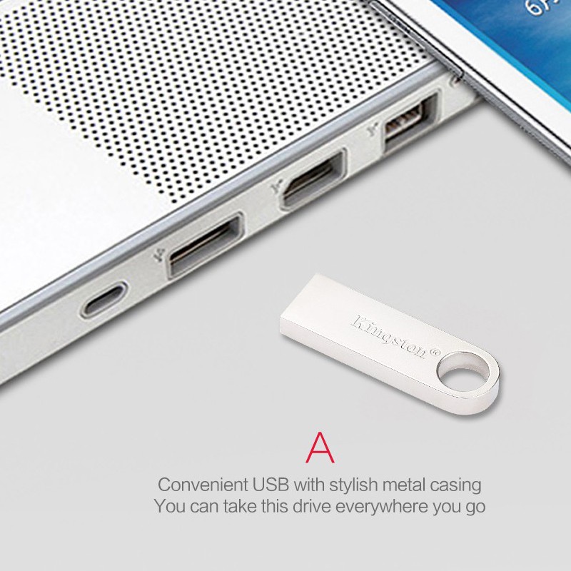 Usb Kingston SE9 2.0 1tb 2tb 512gb 256gb 128gb 64gb 8gb 16gb 32gb Bằng Kim Loại Có Móc Khóa