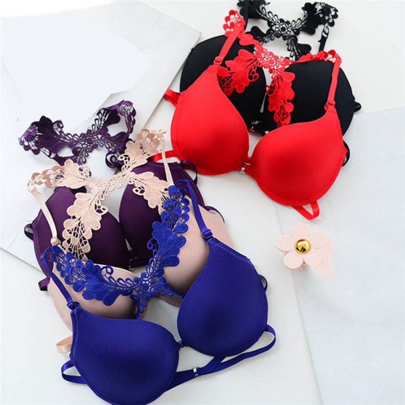 Áo ngực Sexy Women Push Up Bra Lace Hollow Back Cup Lady Apparel Intimate Lingerie Underwear | BigBuy360 - bigbuy360.vn