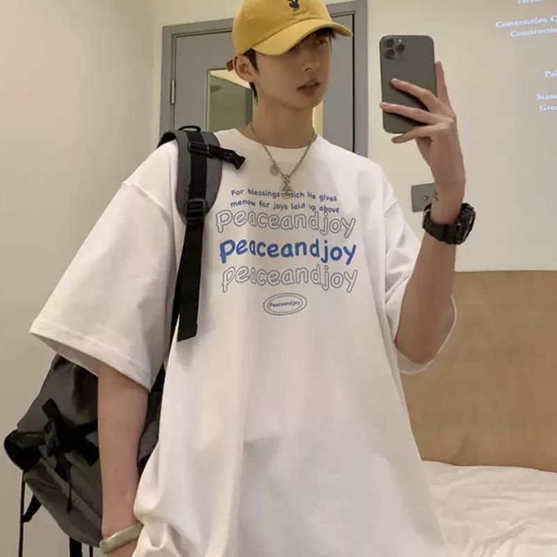 Áo thun Có sizeFull màu tay lỡ unisex Peaceandjoy