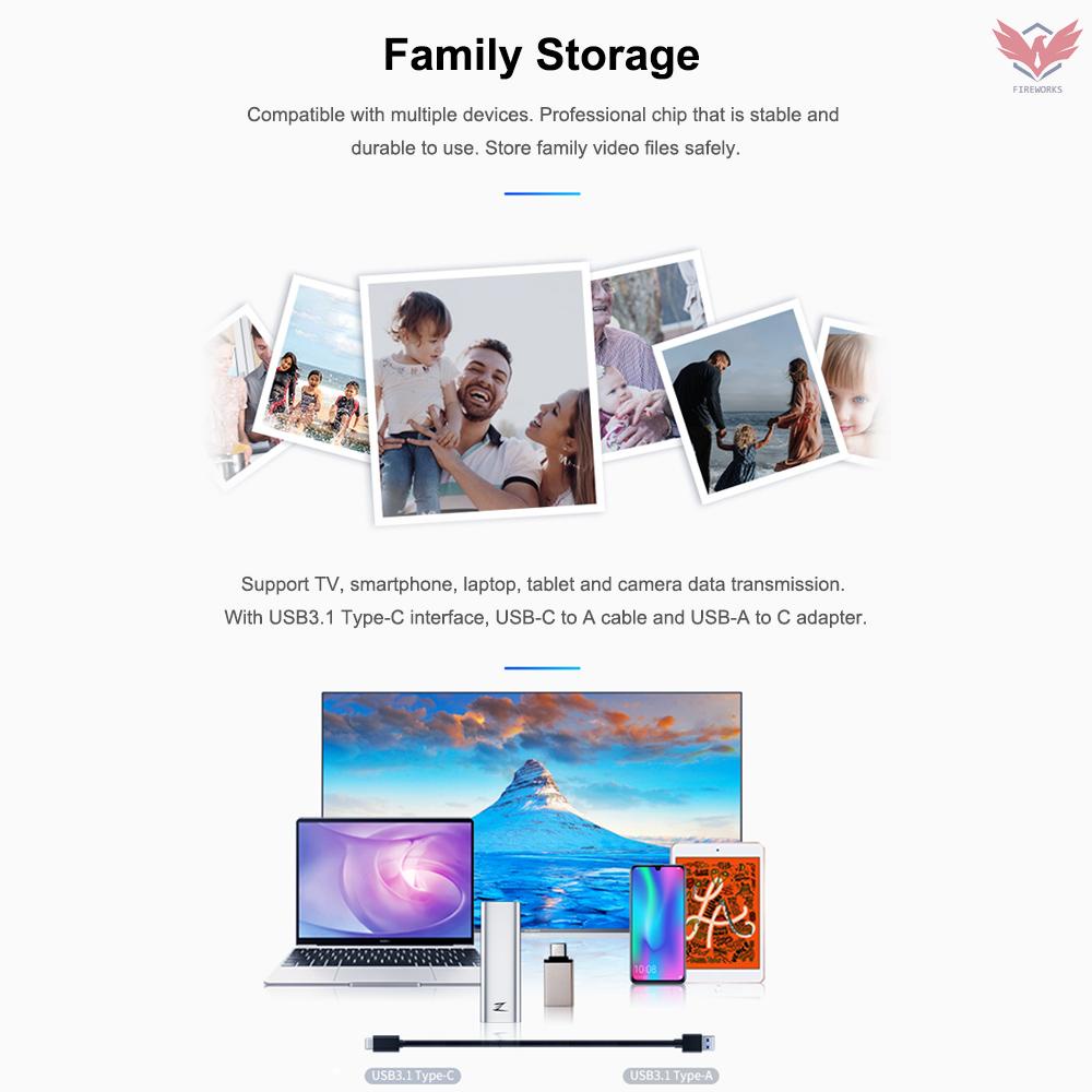 Ổ Cứng Ngoài Ssd 30g 128gb Type-C Usb 3.1 Chống Sốc Gen1 Tốc Độ Cao | BigBuy360 - bigbuy360.vn