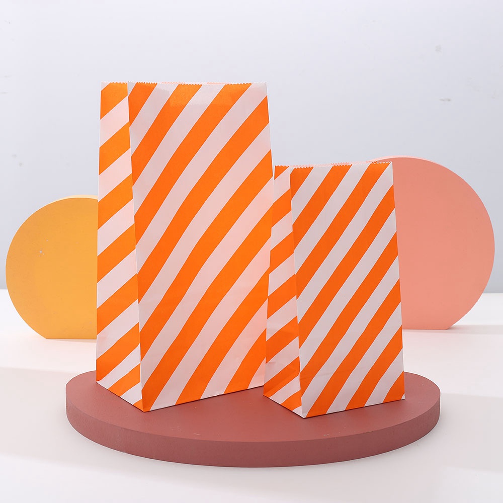 Set 10 Túi Giấy Đựng Bánh Kẹo / Món Tráng Miệng Họa Tiết Mặt Trăng Nhiều Màu Sắc