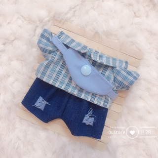 Bộ sơ mi xanh