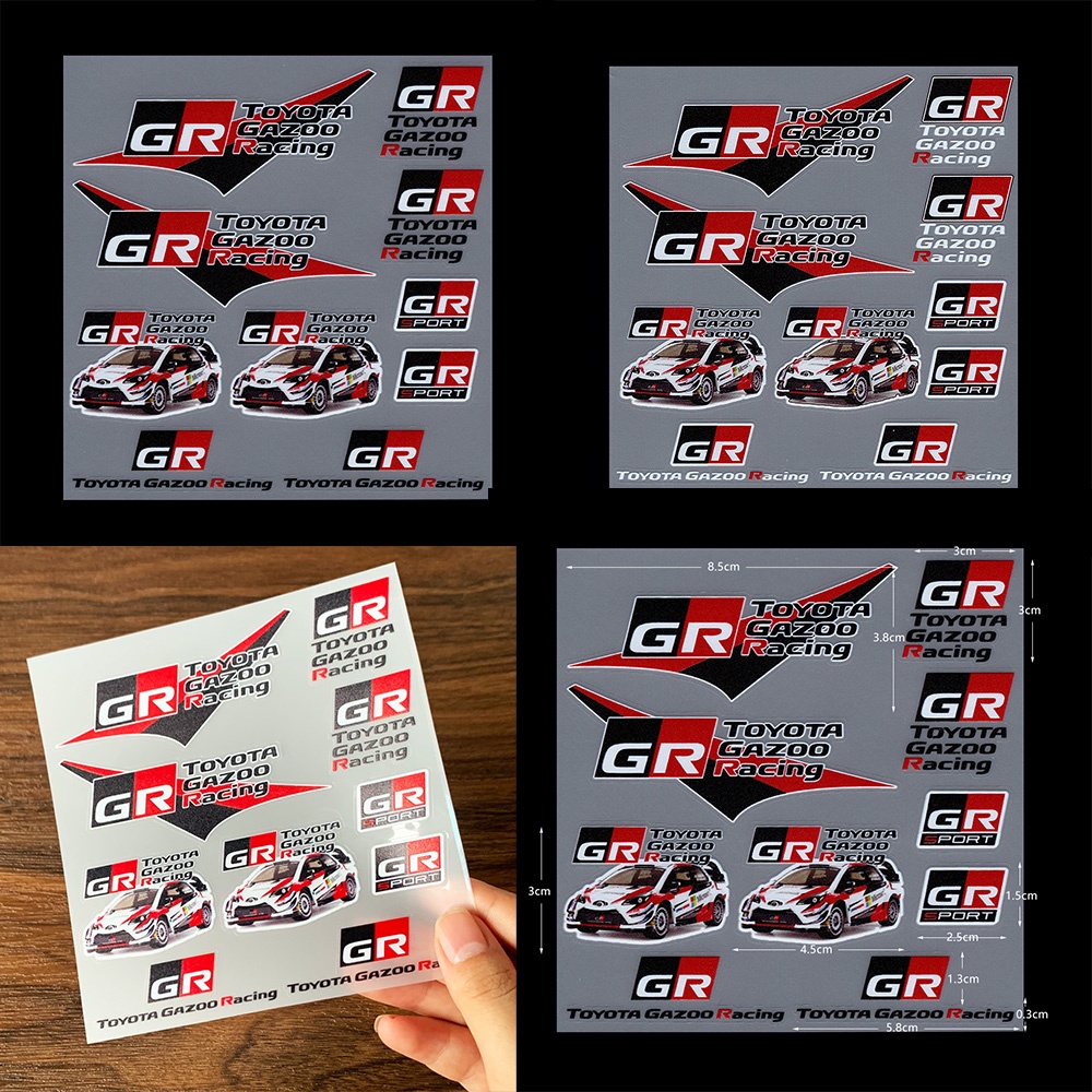 Miếng Dán Phản Quang Trang Trí Xe Hơi Toyota BRZ / Reiz / 86GT / GAZOO Chất Lượng Cao