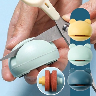 1 chiếc di động hoạt hình mini ếch hình dao mài kéo mài dao nhanh kéo mài đá mài chống trơn trượt