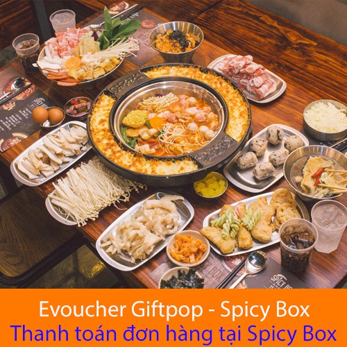 Miền Nam [Evoucher] Phiếu quà tặng Buffet dành cho 3 nguời trị giá 426.000 VNĐ tại nhà hàng Spicy Box