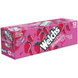 WELCH’S SODA DÂU MỸ - THÙNG 12 LON 335 ML