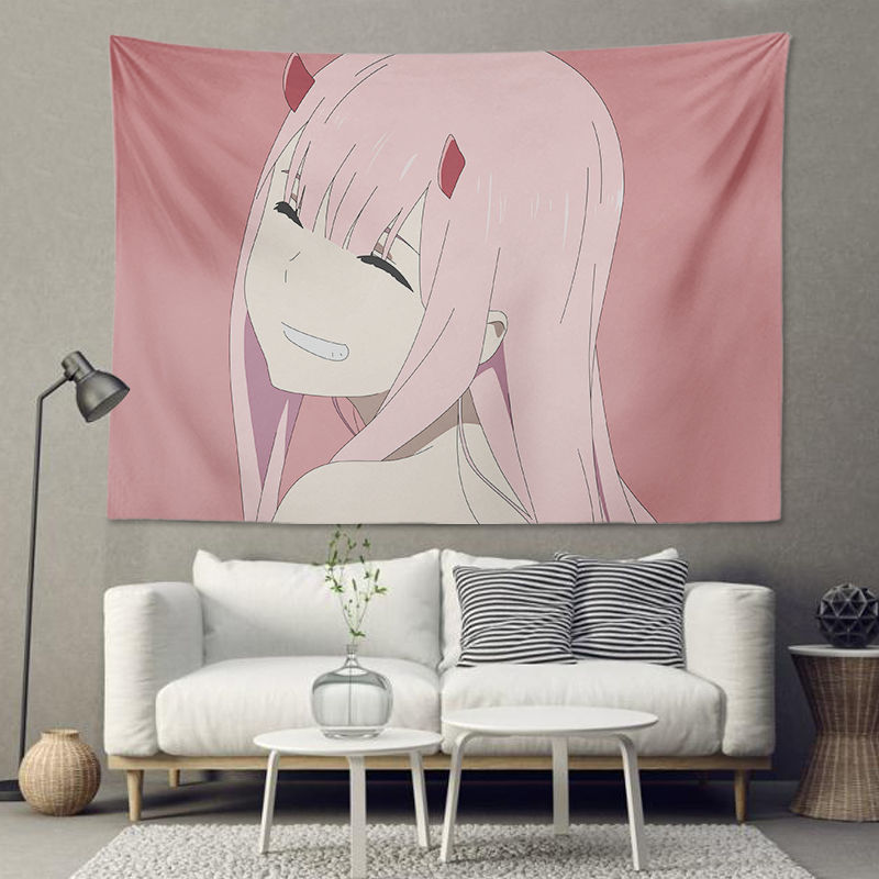 DARLING in the FRANXXNational Team Anime Background Fabric Dormitory Room Bedroom Dress up Hanging Cloth