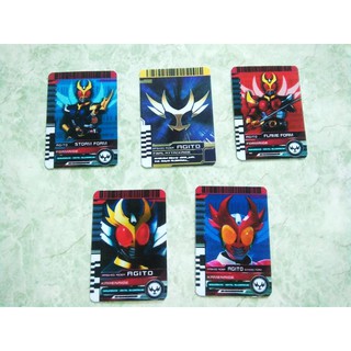 Full bộ thẻ Card Kamen Rider Agito gồm 5 lá