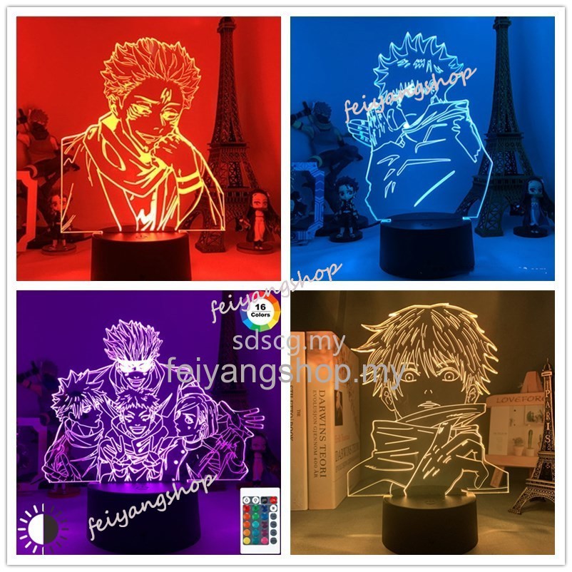 Đèn Ngủ LED 3D Cảm Ứng Thông Minh 16 Màu Sáng Tạo Kèm Điều Khiển
