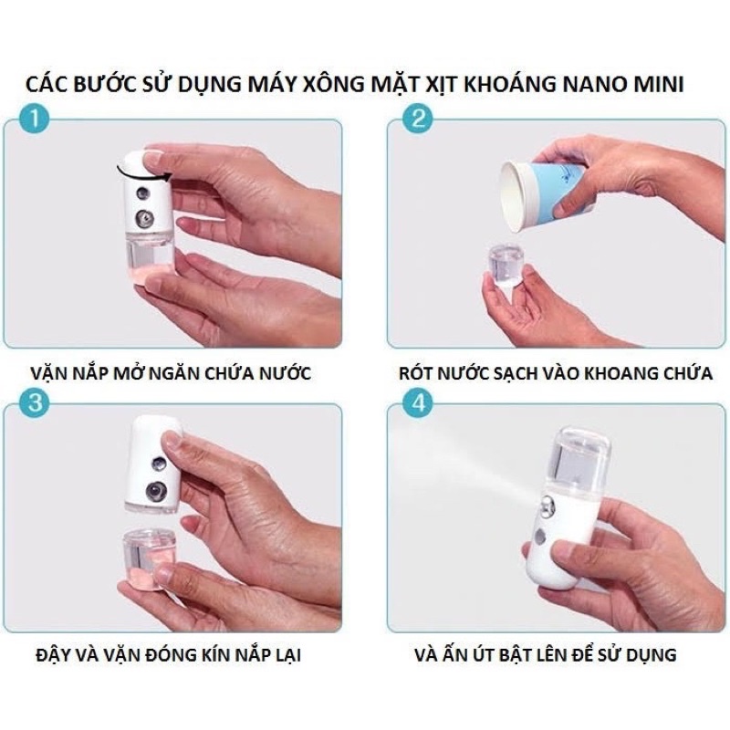 MÁY XỊT KHOÁNG XÔNG MINI CẦM TAY (hàng cao cấp)