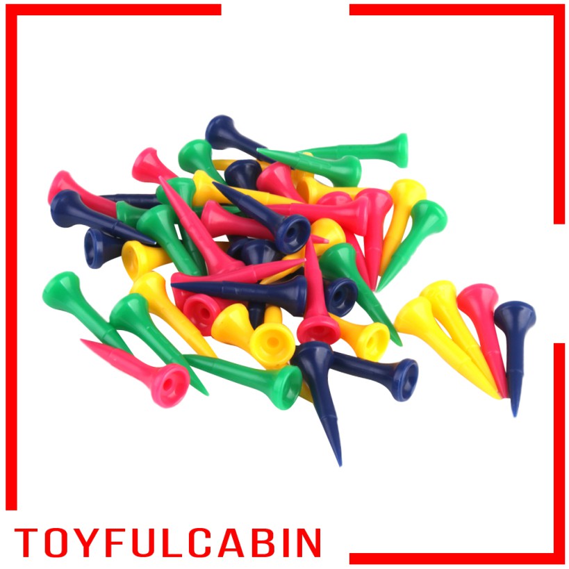 Set 50 Phụ Kiện Gắn Gậy Đánh Golf Bằng Nhựa Nhiều Màu Sắc Kích Thước 40mm