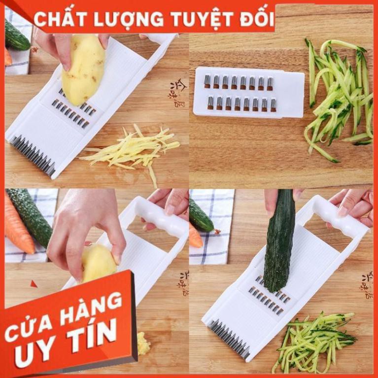 Bộ nạo củ quả đa năng 4 trong 1 cắt hoa quả, bào lát mỏng