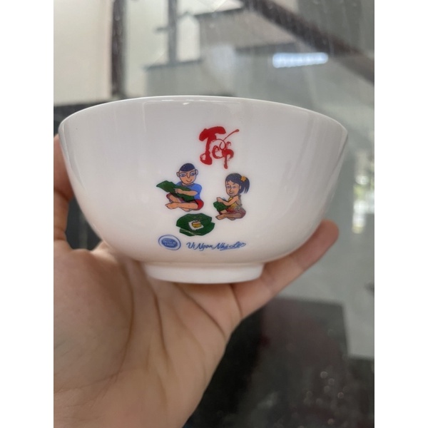 Hộp 6 chén sứ Donghwa (hoa văn tết_hkm Dutchlady)
