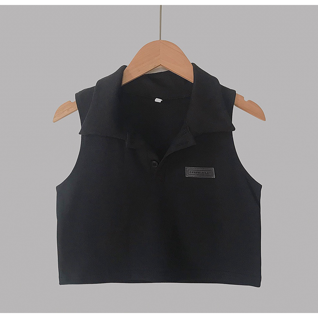 |Hình thật độc quyền| Áo croptop cổ polo