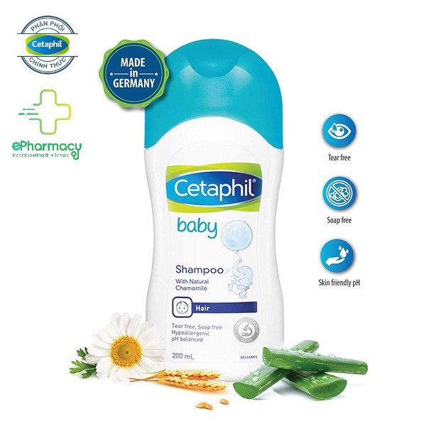 Dầu gội Cetaphil cho bé - Dầu gội Cetaphil Baby Shampoo 200ml