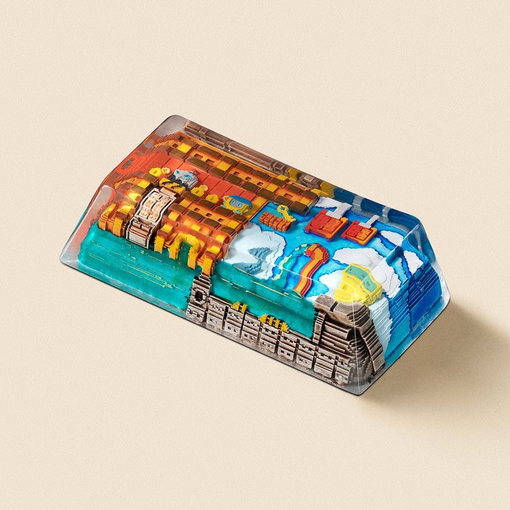 Bộ Keycap Jelly Key 8-bit series II Pipeline Bots trang trí bàn phím cơ gaming Oriental Quarter