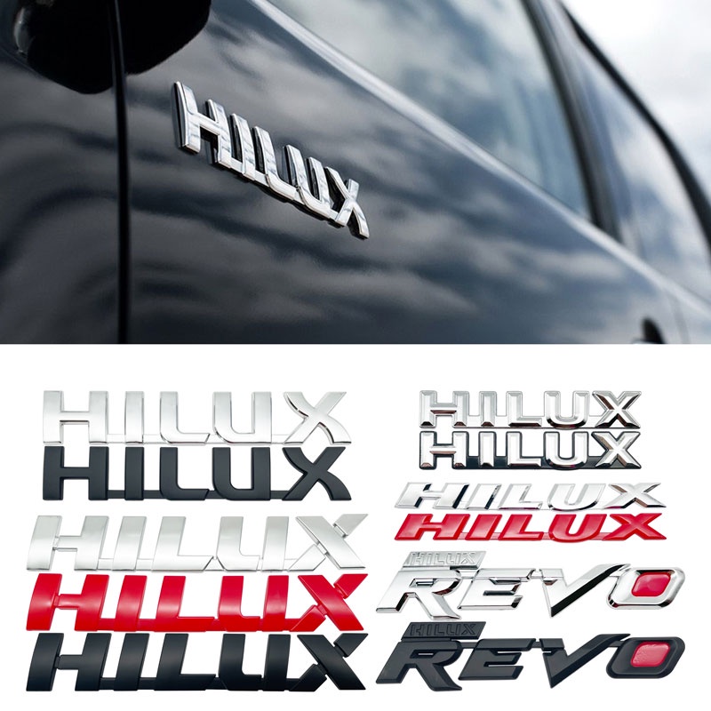 Miếng Dán Trang Trí Cốp Sau Xe Hơi Bằng abs In logo Chữ Độc Đáo Thời Trang Cho toyota hilux revo