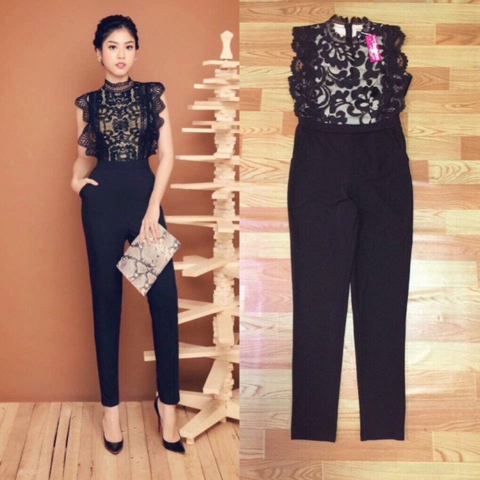 Jum dài cổ lọ phối ren xinh xắn