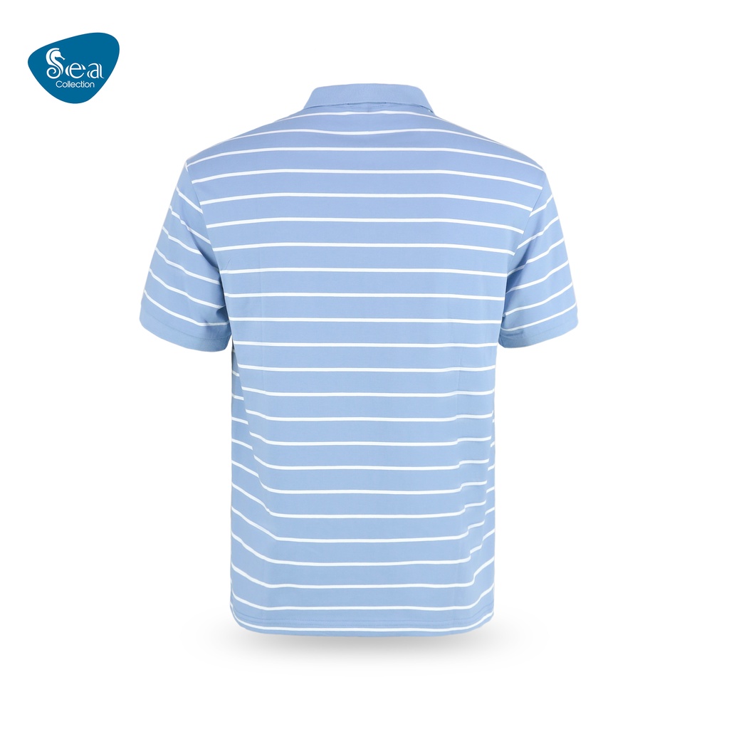 Áo thun polo nam Sea Collection sọc thêu Pros 9025