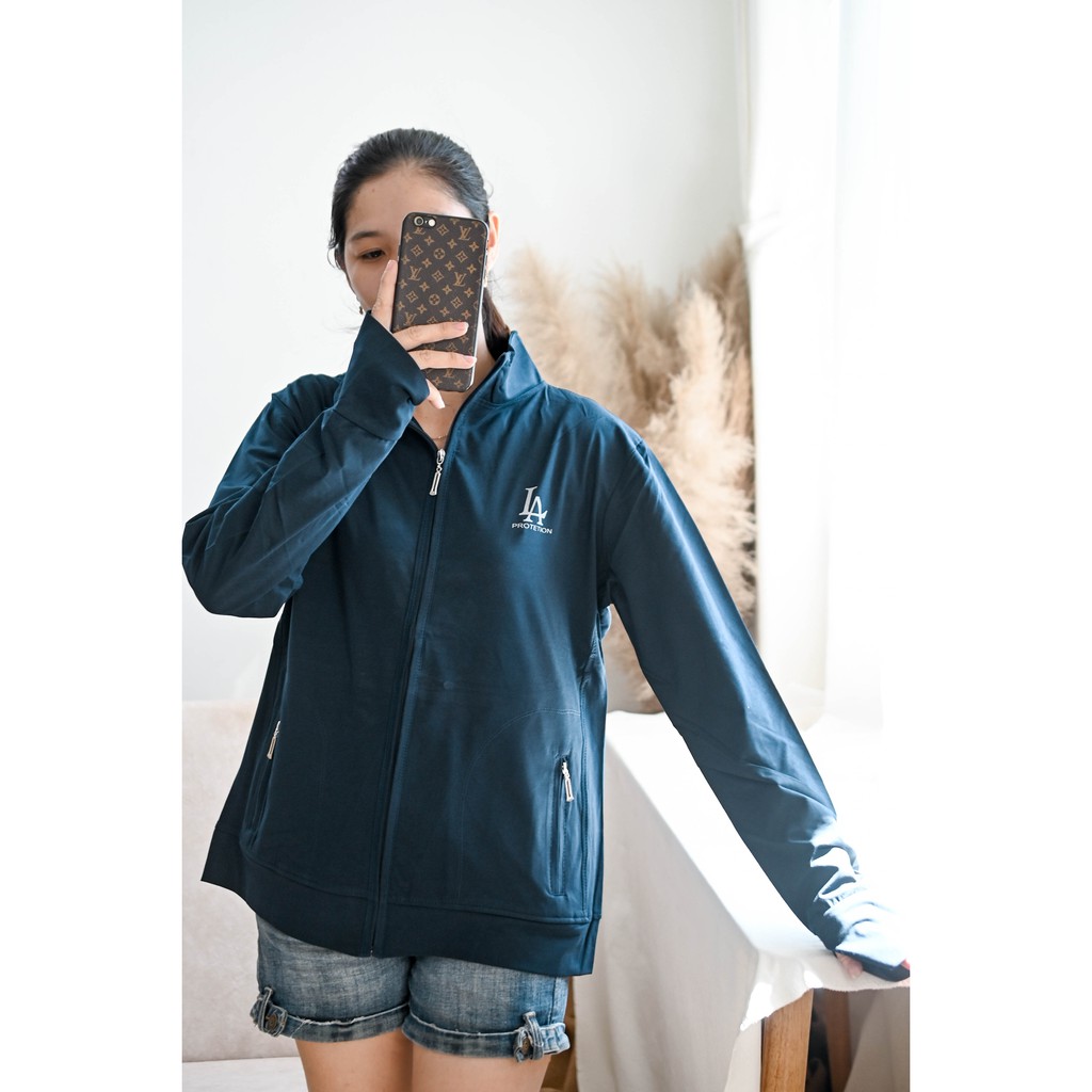 Áo khoác thun nữ có cổ nữ size lớn
