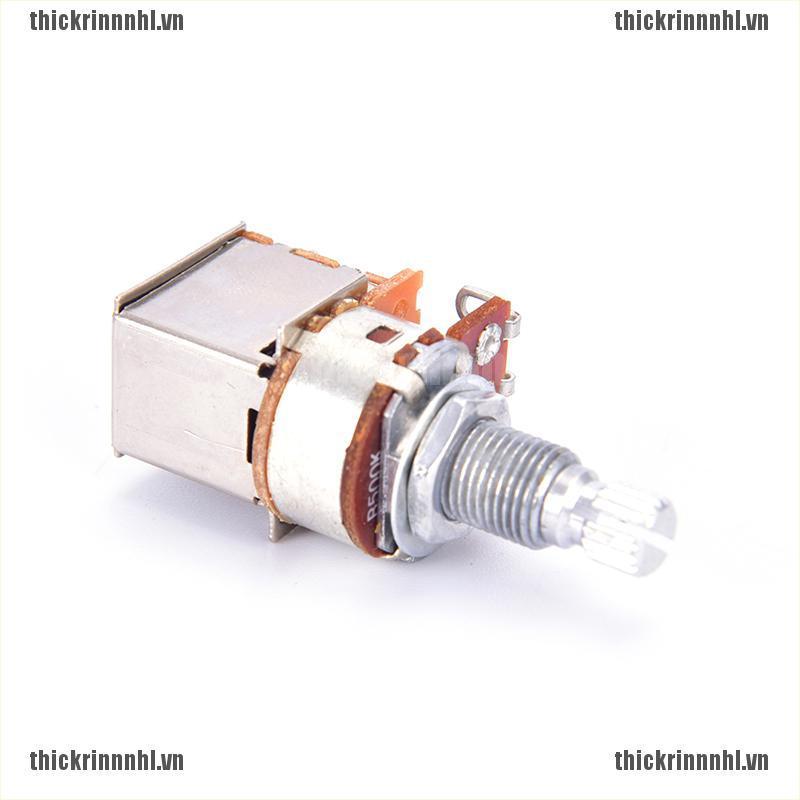 <COD-new>Guitar Switch Knob A500K B500K Push Pull Control Pot Potentiometer Volume