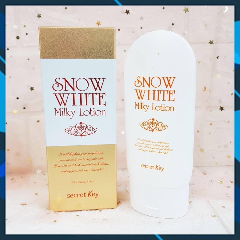 [Freeship88] Sữa dưỡng thể dưỡng trắng Secret Key Snow White Milky Lotion 120g
