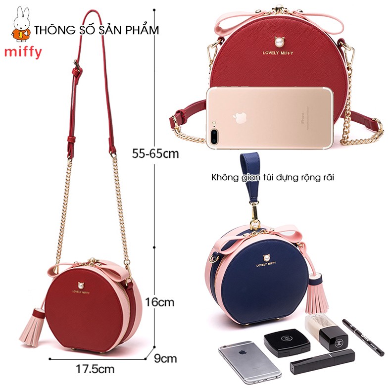 [Mã WABRWB24 giảm 30K đơn 99K] Túi xách nữ MIFFY phong cách Hàn Quốc kiểu dáng tròn trẻ trung M0101 | BigBuy360 - bigbuy360.vn