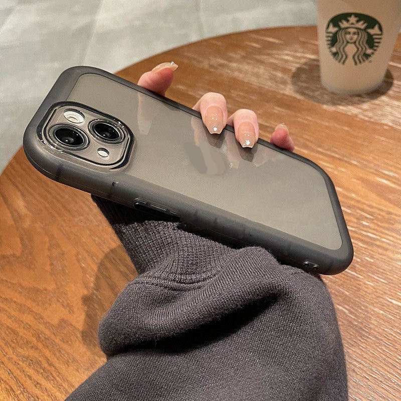 Ốp Điện Thoại Jelly Màu Trong Suốt Bảo Vệ Toàn Diện Cho iPhone 12 13 11 Pro Max X Xs Max Xr fdse