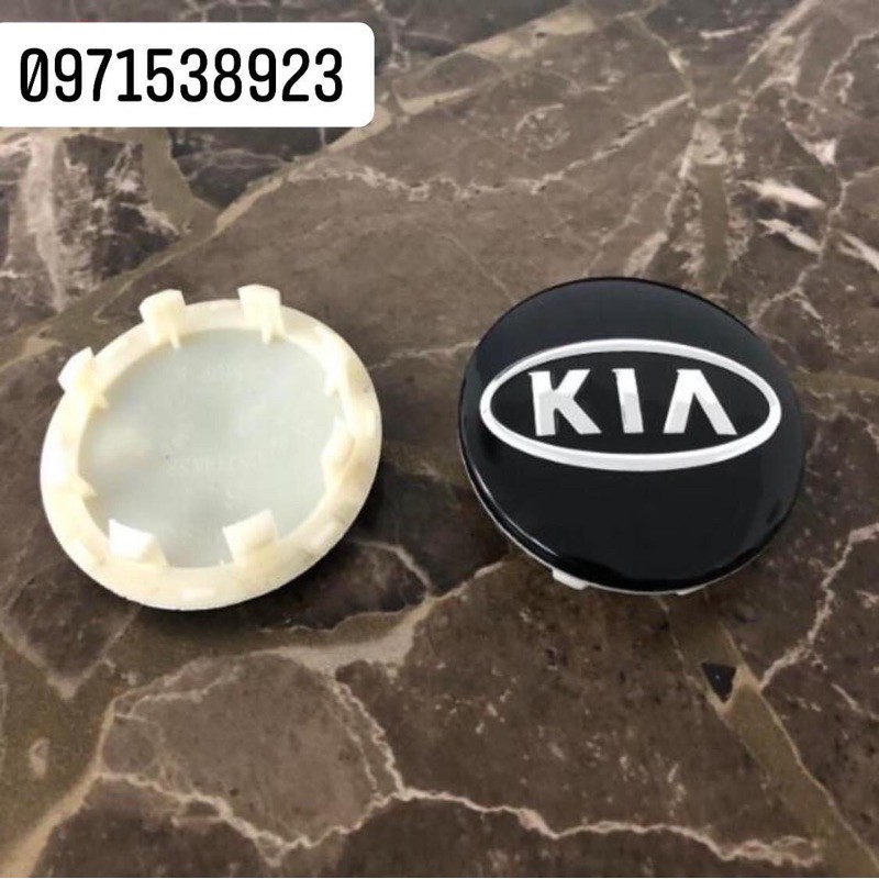 chụp lazang, chụp mâm xe KIA kích thước 58mm