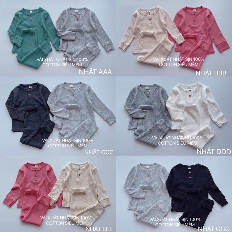 SET 2 BỘ XUẤT NHẬT DÀI TAY CHO BÉ