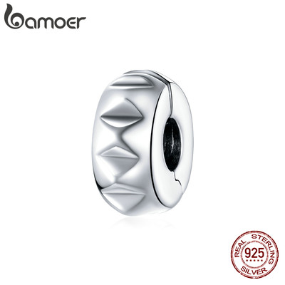 Mặt Phụ Kiện Bamoer SCC1780 Hình Đinh Tán Bằng Bạc 925 100% Tự Làm Vòng Tay Thời Trang