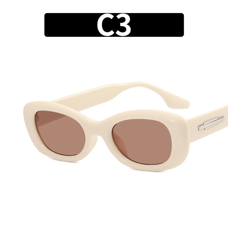 (AIMURUSI) COD Kính Mát Gọng Oval Nhỏ Chống Tia UV Phong Cách INS Mới Mùa Hè Bảo Vệ Xu Hướng Unisex