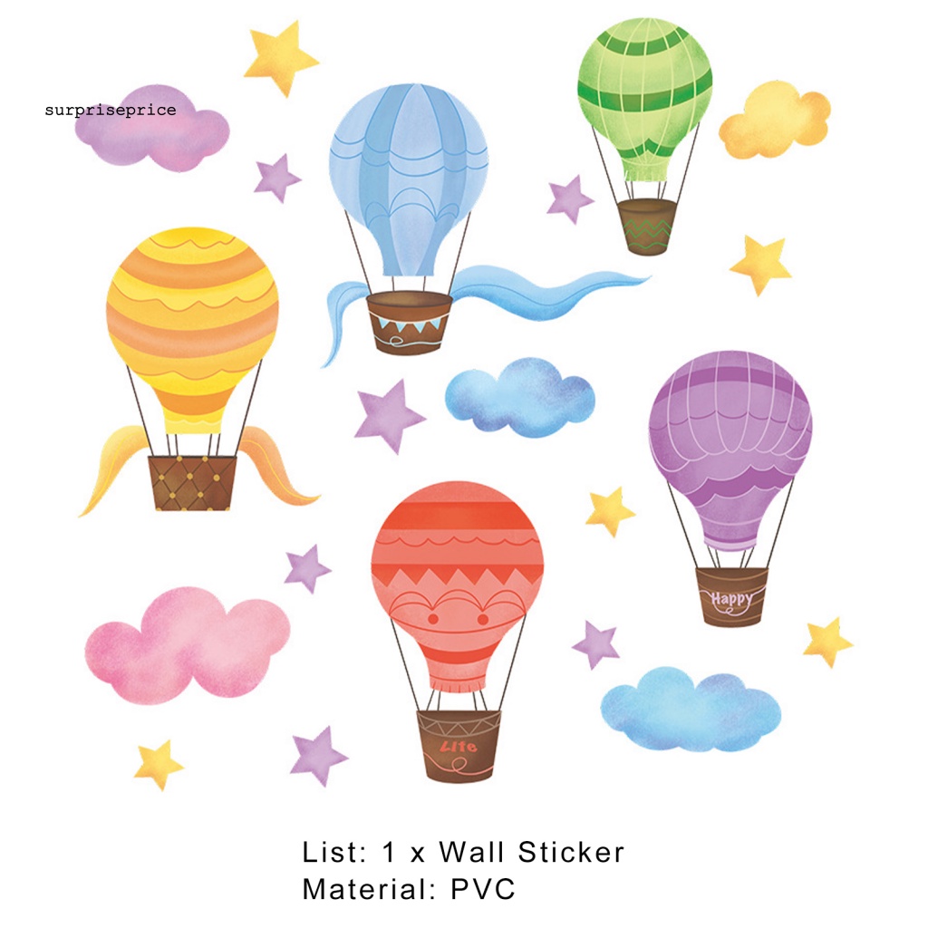 Sticker Dán Tường Hình Khinh Khí Cầu