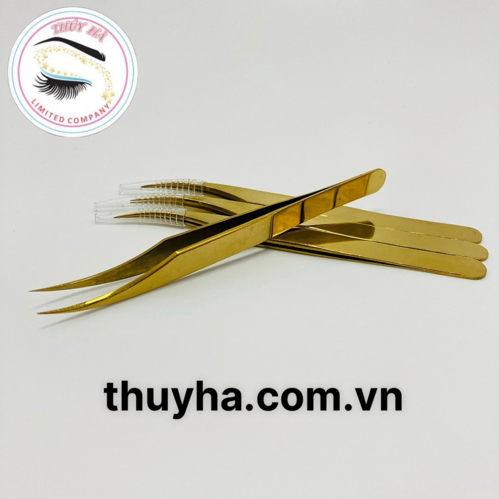 NHÍP TÁCH HEO - NHÍP CLASSIC MẠ VÀNG - NHÍP NỐI MI fan - dụng cụ nối mi - Thúy Hà