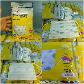 KHẨU TRANG Y TẾ ANYGUARD EM BÉ GIÁ 1 GÓI/10 CHIẾC