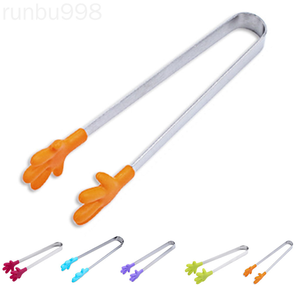 Kẹp thức ăn chống trượt mini bằng thép không gỉ chất lượng cao