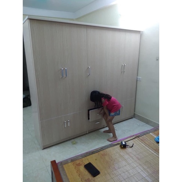 Tủ Nhựa Đài Loan - Tủ Treo Quần Áo Kt 205x185x45cm không ẩm mốc , mối mọt , cong vênh 👍